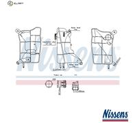 NISSENS 996304 Coolant expansion tank