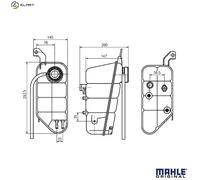 EXPANSION TANK COOLANT CRT 118 000S FOR MERCEDES-BENZ LASS G-CLASS/Cabrio