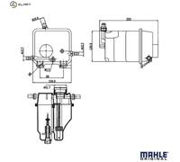 MAHLE ORIGINAL CRT 125 000S Coolant expansion tank
