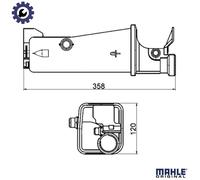 MAHLE ORIGINAL CRT 2 000S Coolant expansion tank