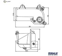 MAHLE ORIGINAL CRT 204 000S Coolant expansion tank