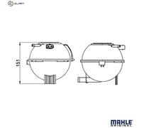 Mahle Expansion tank - CRT22000S
