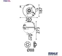 Mahle Original Coolant Expansion Tank CRT 347 000S