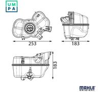 MAHLE CRT 349 000S Coolant expansion tank