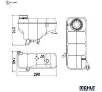 MAHLE CRT 5 000S Coolant expansion tank