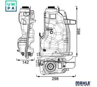 MAHLE ORIGINAL CRT 76 000S Coolant expansion tank