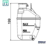 MAHLE ORIGINAL CRT 88 001S Coolant expansion tank