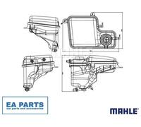 Expansion Tank, coolant for ALPINA B7 MAHLE CRT 203 000S