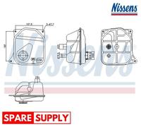 EXPANSION TANK, COOLANT FOR AUDI 100 C4 A6 NISSENS 996362