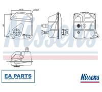 Expansion Tank, coolant for AUDI 100 C4 NISSENS 996362