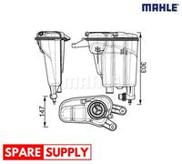 EXPANSION TANK, COOLANT FOR AUDI A4 A5 Q5 MAHLE CRT 95 000S