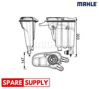 EXPANSION TANK, COOLANT FOR AUDI A4 A5 Q5 MAHLE CRT 95 000S