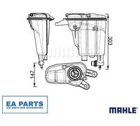 Expansion Tank, coolant for AUDI A5 MAHLE CRT 95 000S