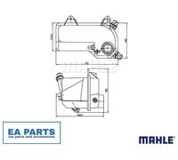 Expansion Tank, coolant for BMW E36 MAHLE CRT 204 000S