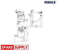 EXPANSION TANK, COOLANT FOR BMW E39 E60 E61 E63 MAHLE CRT 205 000S