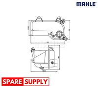 EXPANSION TANK, COOLANT FOR BMW E53 E36 MAHLE CRT 204 000S
