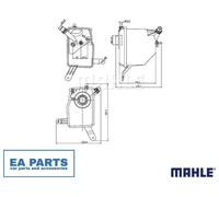 Expansion Tank, coolant for BMW E64 MAHLE CRT 205 000S