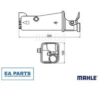 Expansion Tank, coolant for BMW E85 MAHLE CRT 2 000S