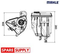 EXPANSION TANK, COOLANT FOR BMW F10 F07 F11 F12 MAHLE CRT 3 000S