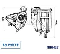 Expansion Tank, coolant for BMW F13 F06 F01 MAHLE CRT 3 000S