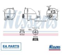 Expansion Tank, coolant for BMW G31 NISSENS 996357
