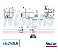 Expansion Tank, coolant for BMW G31 NISSENS 996357 NEW
