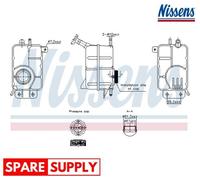 EXPANSION TANK, COOLANT FOR CHEVROLET AVEO NISSENS 996356