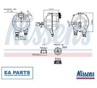 Expansion Tank, coolant for CITROËN C-ELYSEE C2 C3 C4 CACTUS NISSENS 996306