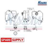 EXPANSION TANK, COOLANT FOR FORD B-MAX ECOSPORT FIESTA KA NISSENS 996322