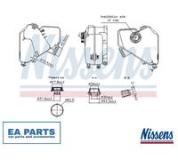 Expansion Tank, coolant for FORD ECOSPORT NISSENS 996322