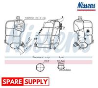 EXPANSION TANK, COOLANT FOR FORD MONDEO S-MAX NISSENS 996337