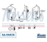Expansion Tank, coolant for JAGUAR XF NISSENS 996327