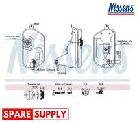 EXPANSION TANK, COOLANT FOR JAGUAR XF XJ NISSENS 996327