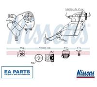 Expansion Tank, coolant for MERCEDES-BENZ C216 NISSENS 996204
