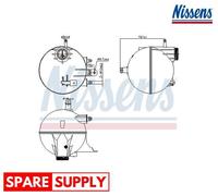 EXPANSION TANK, COOLANT FOR MERCEDES-BENZ W169 W245 B906 B909 NISSENS 996295