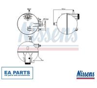 Expansion Tank, coolant for MERCEDES-BENZ W245 NISSENS 996295