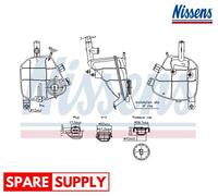 EXPANSION TANK, COOLANT FOR MERCEDES-BENZ X164 W164 C197 R197 NISSENS 996202
