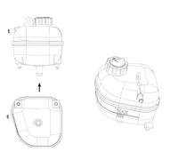 NRF 454041 Coolant expansion tank