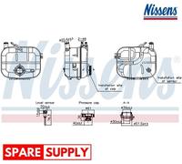 EXPANSION TANK, COOLANT FOR OPEL ASTRA H ASTRA H NISSENS 996243