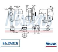 Expansion Tank, coolant for OPEL ASTRA H NISSENS 996305