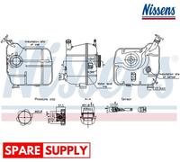 EXPANSION TANK, COOLANT FOR OPEL INSIGNIA A NISSENS 996239