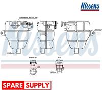 EXPANSION TANK, COOLANT FOR OPEL MERIVA B NISSENS 996218