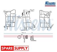 EXPANSION TANK, COOLANT FOR PEUGEOT 207 NISSENS 996304