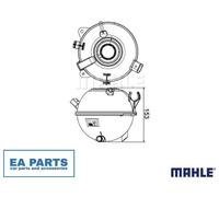 Expansion Tank, coolant for VW BEETLE BORA CADDY CC MAHLE CRT 19 000S