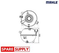 EXPANSION TANK, COOLANT FOR VW BEETLE BORA CADDY CC MAHLE CRT 19 000S