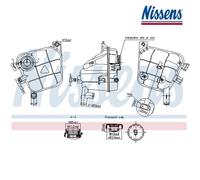 Expansion Tank, coolant NISSENS 996207 For MERCEDES-BENZ
