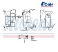 Expansion Tank, coolant NISSENS 996304 For FORD, PEUGEOT, CITROËN