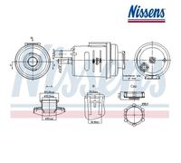 Expansion Tank, coolant NISSENS 996314 For LAND ROVER, FORD
