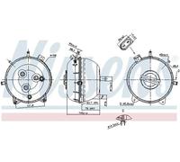 Expansion Tank, coolant Plastic 996134 NISSENS for VW MULTIVAN Mk V