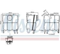 Expansion Tank, coolant Plastic 996138 NISSENS for VOLVO FORD